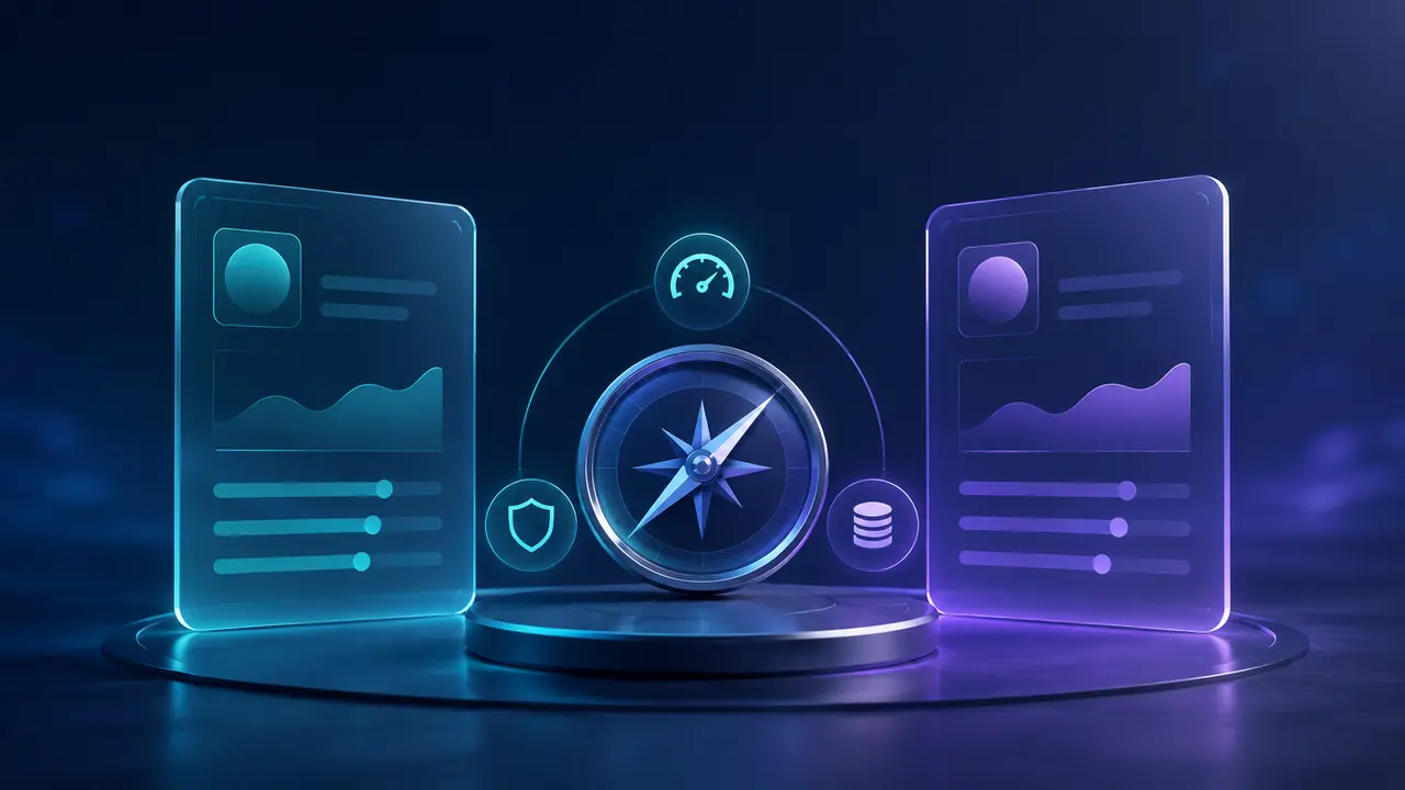 Surfshark versus Private Internet Access comparison illustration