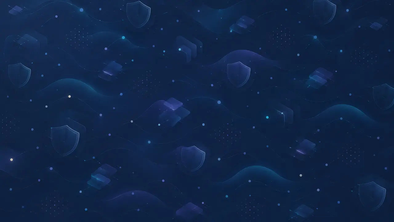 Abstract privacy pattern with secure network shapes
